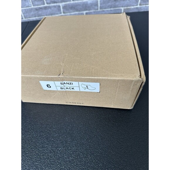 Journee Collection Sanzi Ankle Boots Women's Round Toe Black Size 6 - Picture 10 of 11